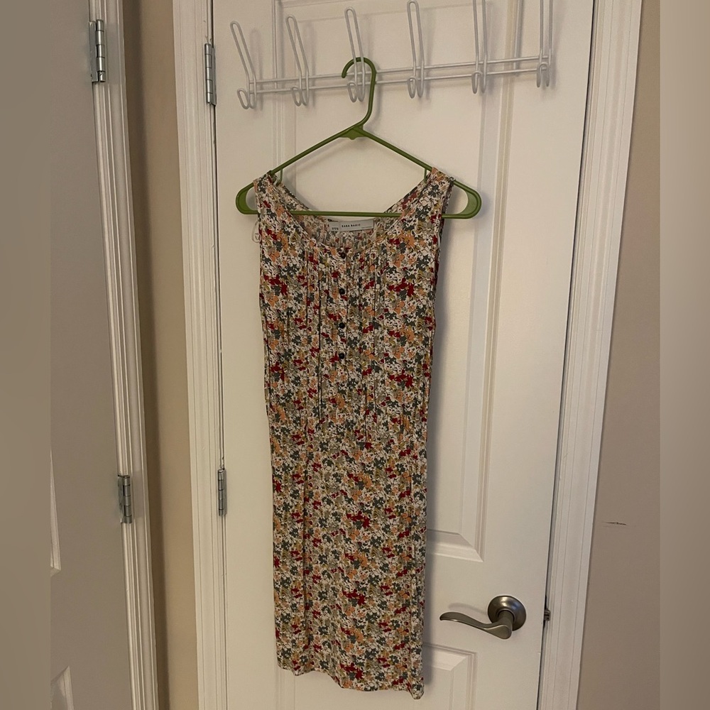 Zara Basic Floral Short Dress, Size M